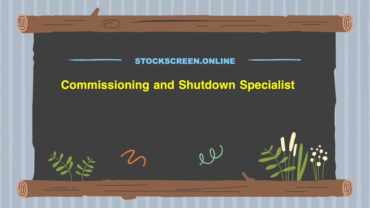 Commissioning and Shutdown Specialist