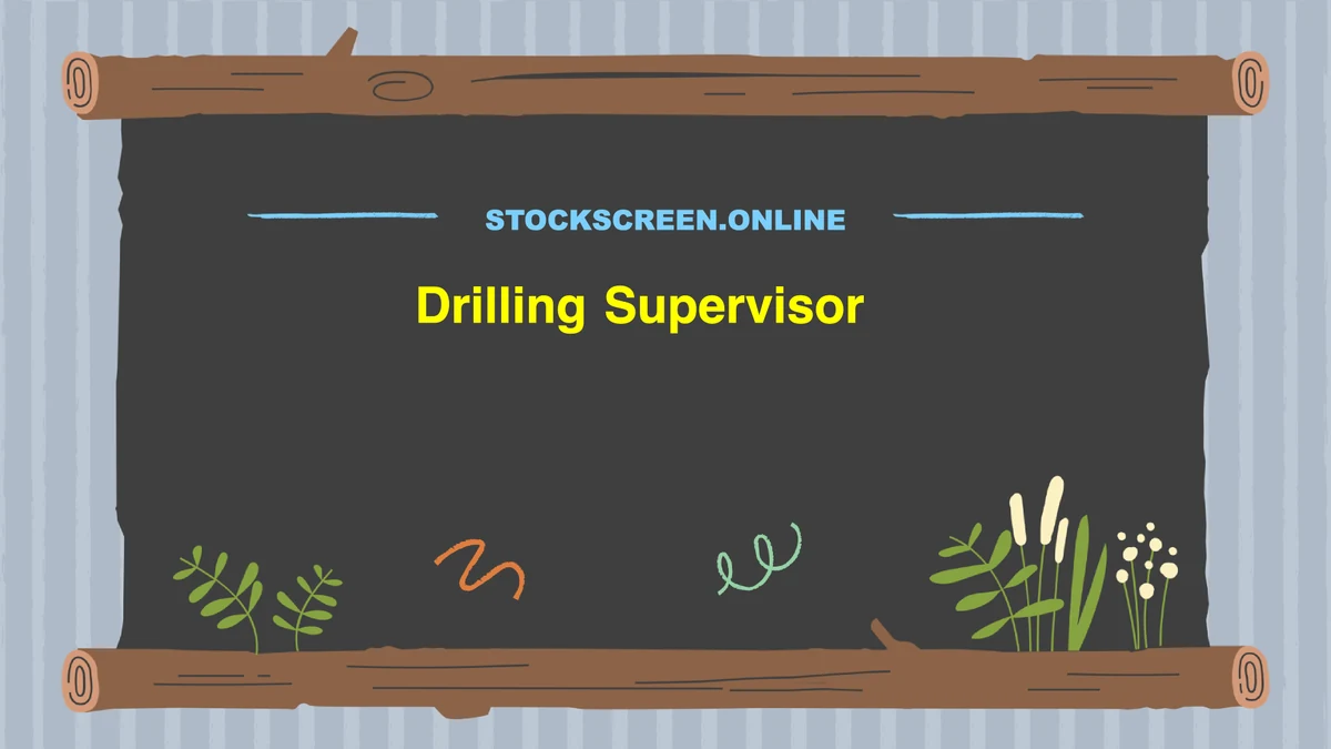 Drilling Supervisor