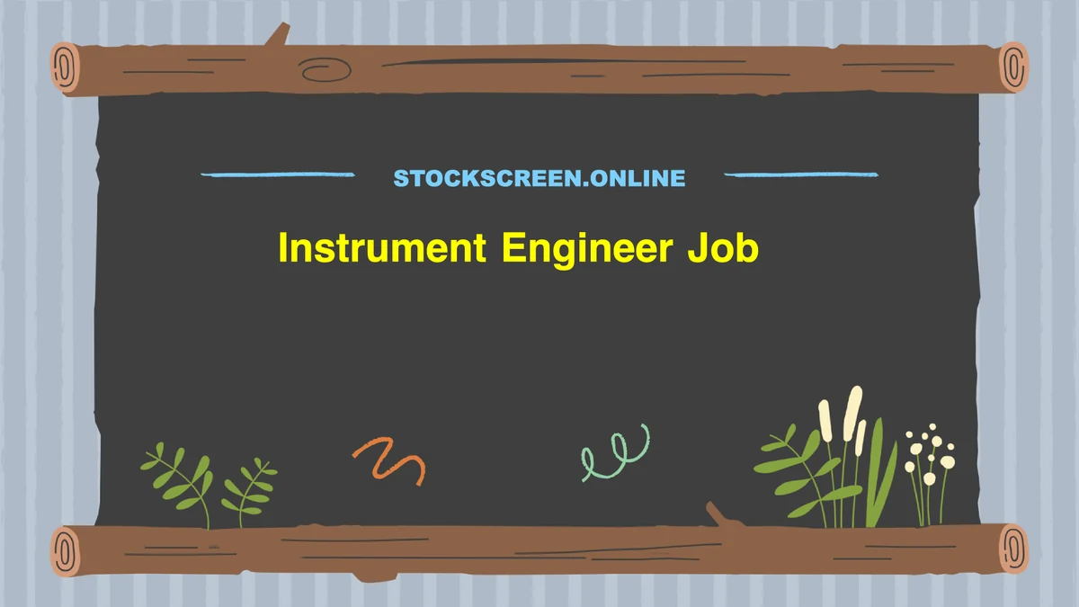 Instrument Engineer Job