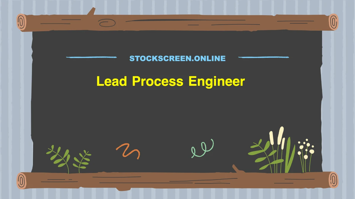 Lead Process Engineer