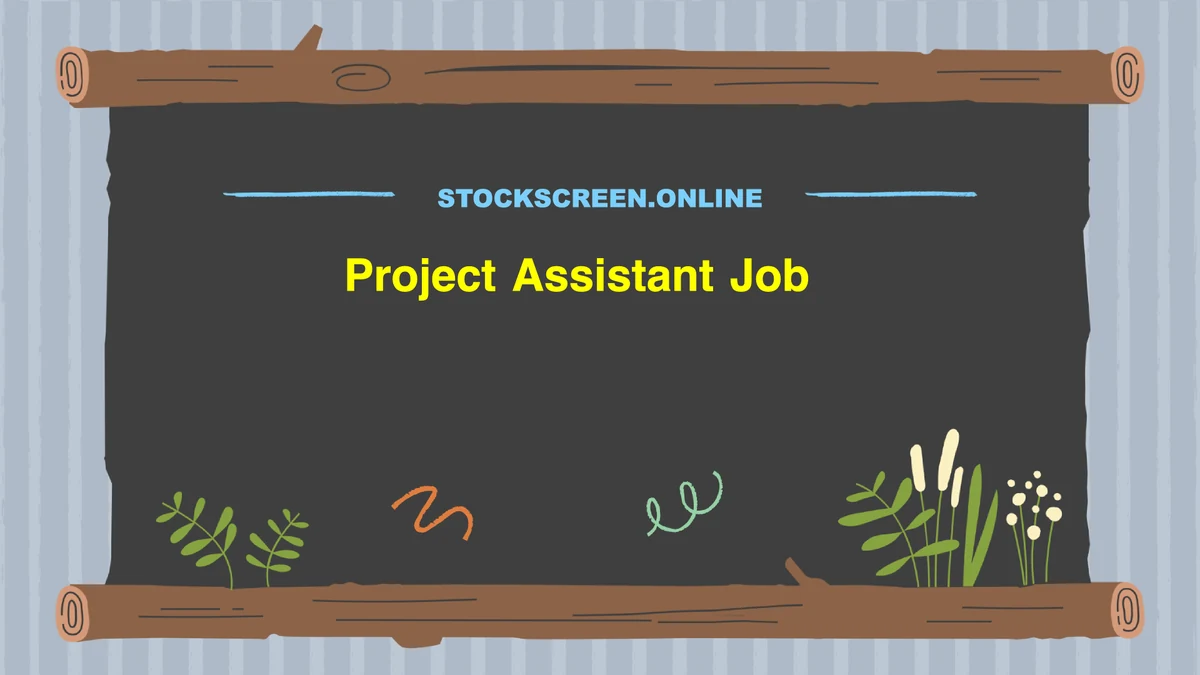 Project Assistant Job