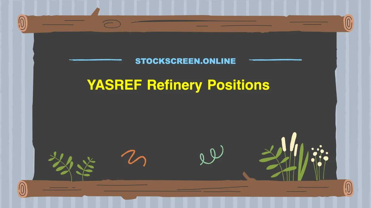 YASREF Refinery Positions